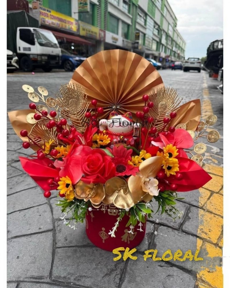 Fortune Flower Cat 02
